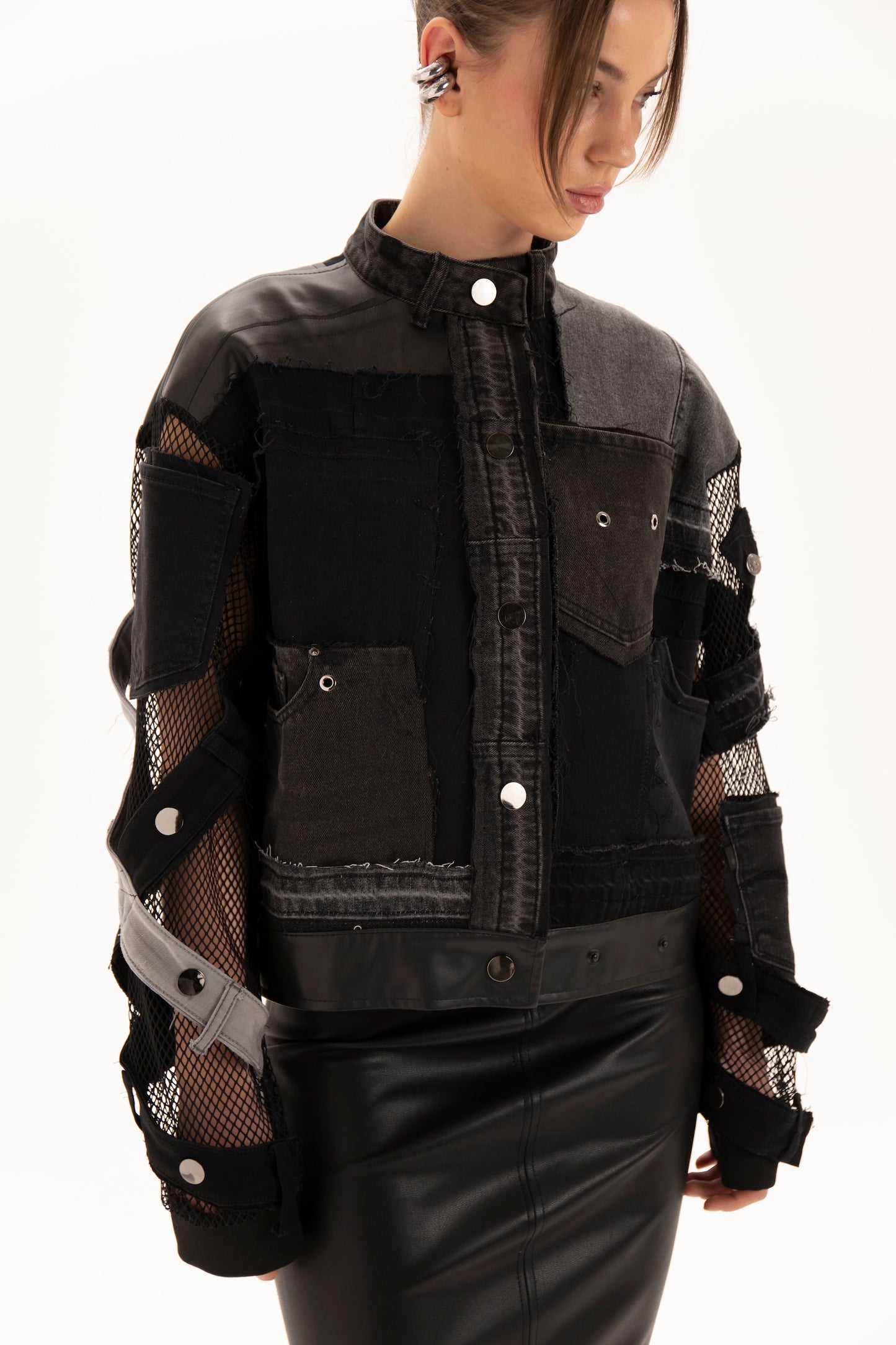 Upcycled denim jacket      (available in New York)