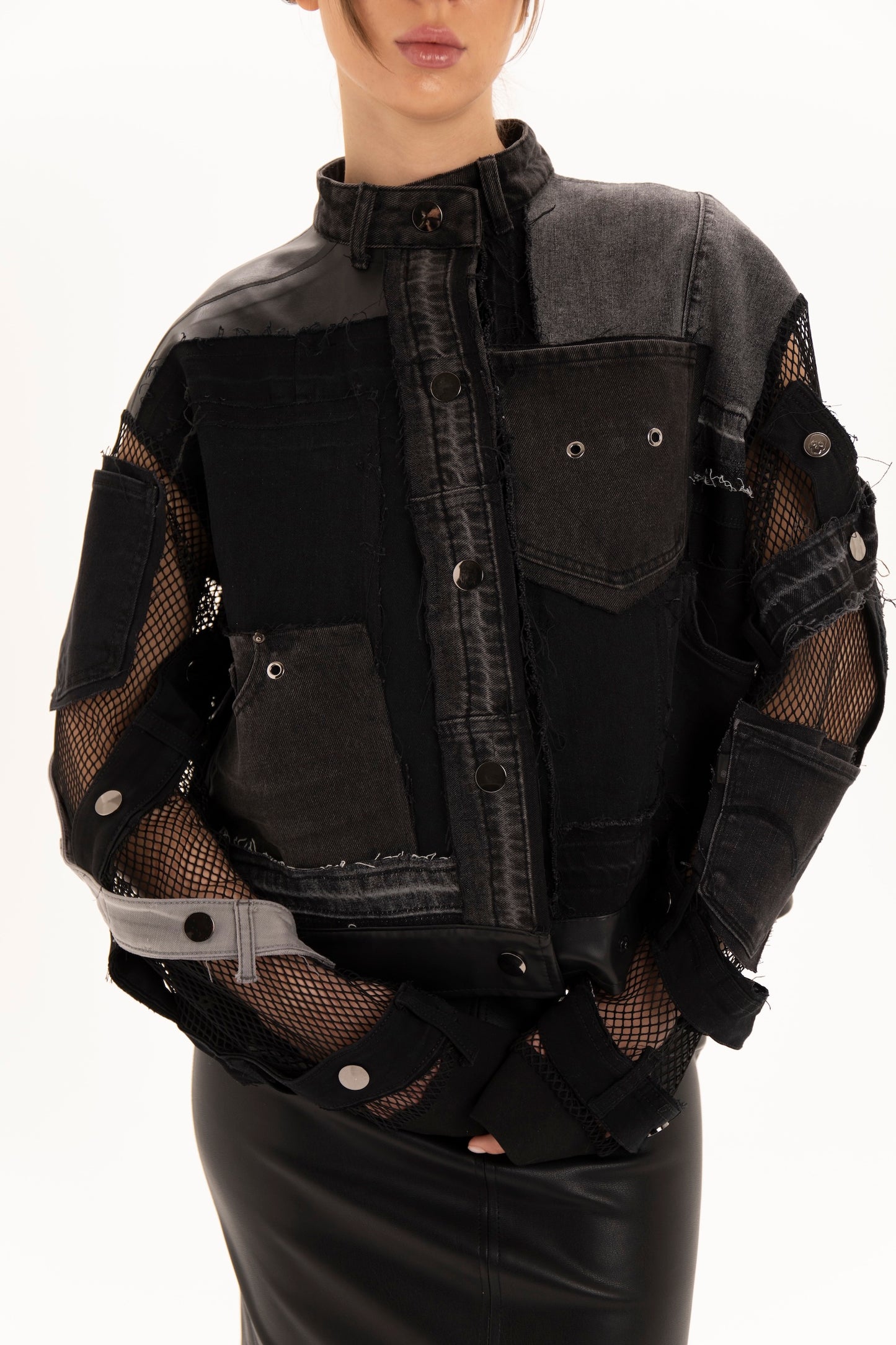 Upcycled denim jacket      (available in New York)