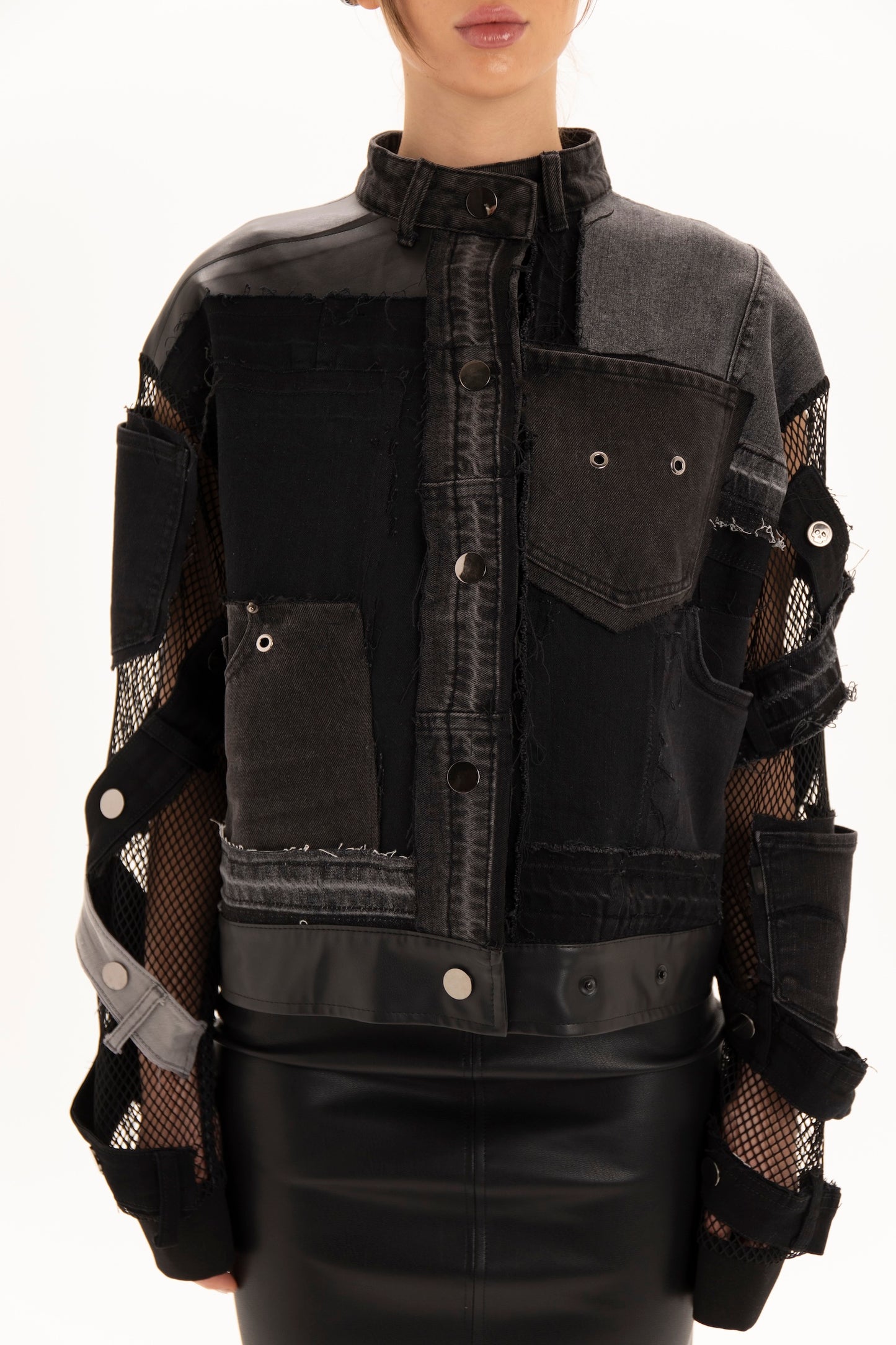 Upcycled denim jacket      (available in New York)