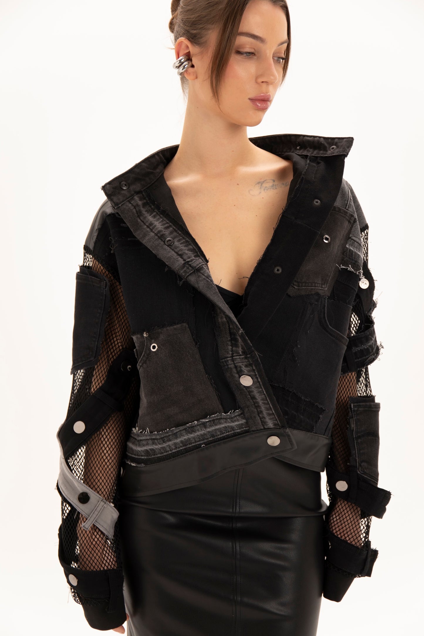 Upcycled denim jacket      (available in New York)