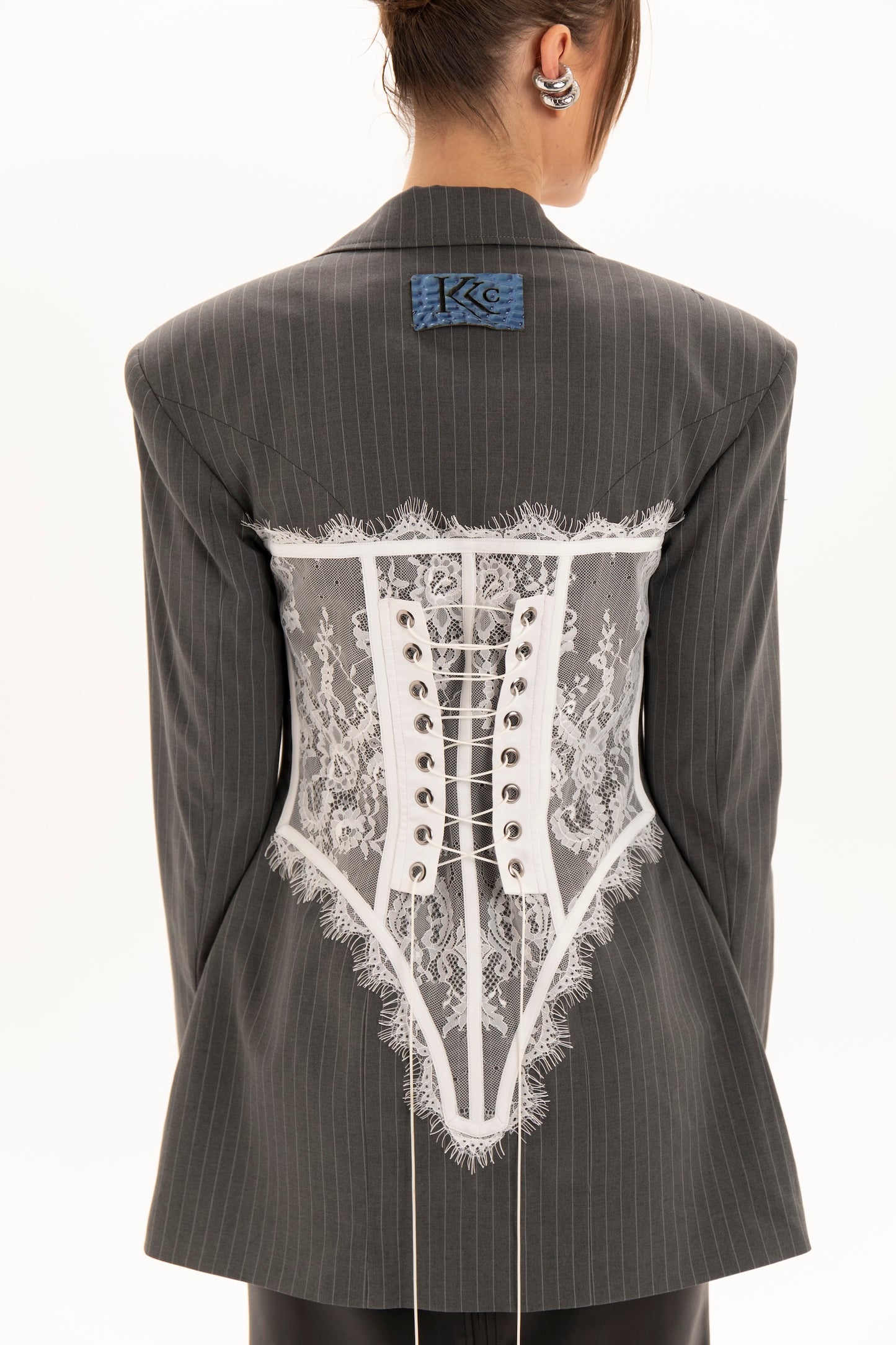 laces corset blazer